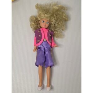 Vintage Kid Kore Doll 1992 Blonde Purple Pink Outfit Small Doll